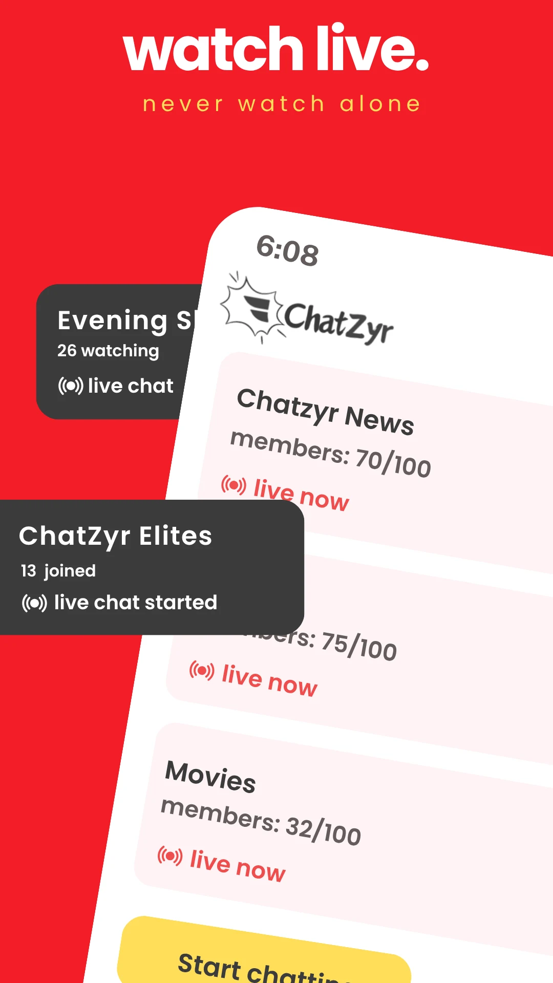 ChatZyr: Social App & Chatroom screenshot